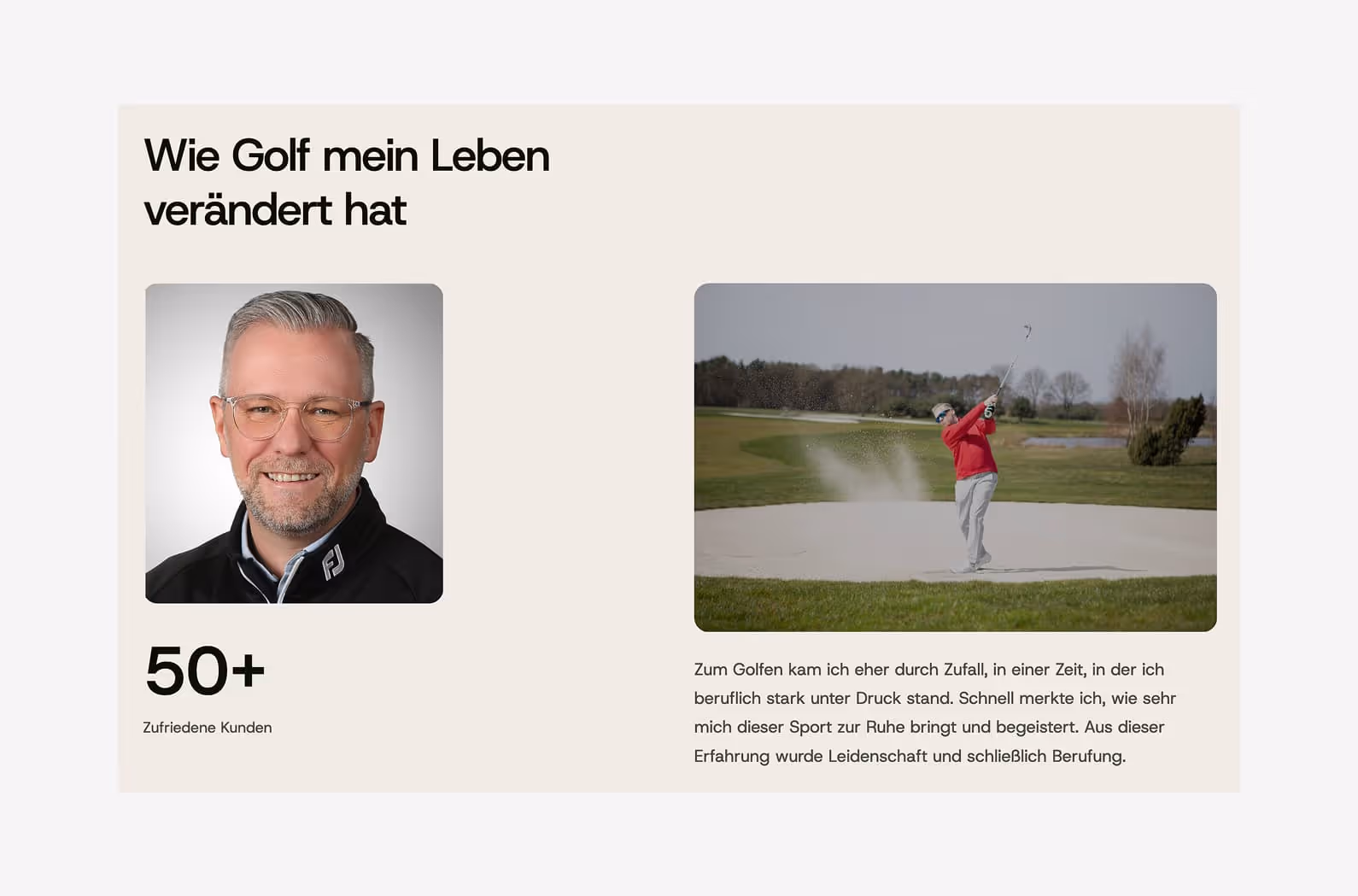Golf Abozt Section