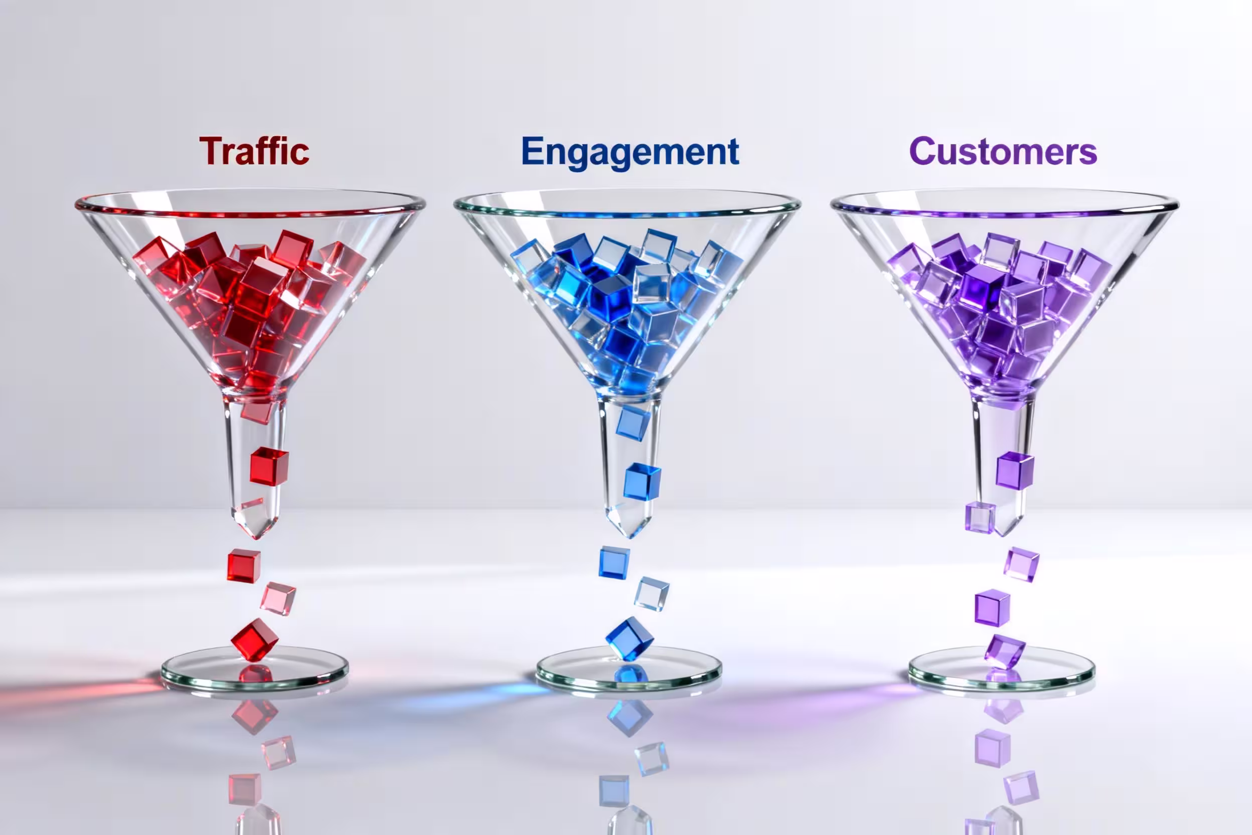 Drei Funnels, welche Kunden generieren 