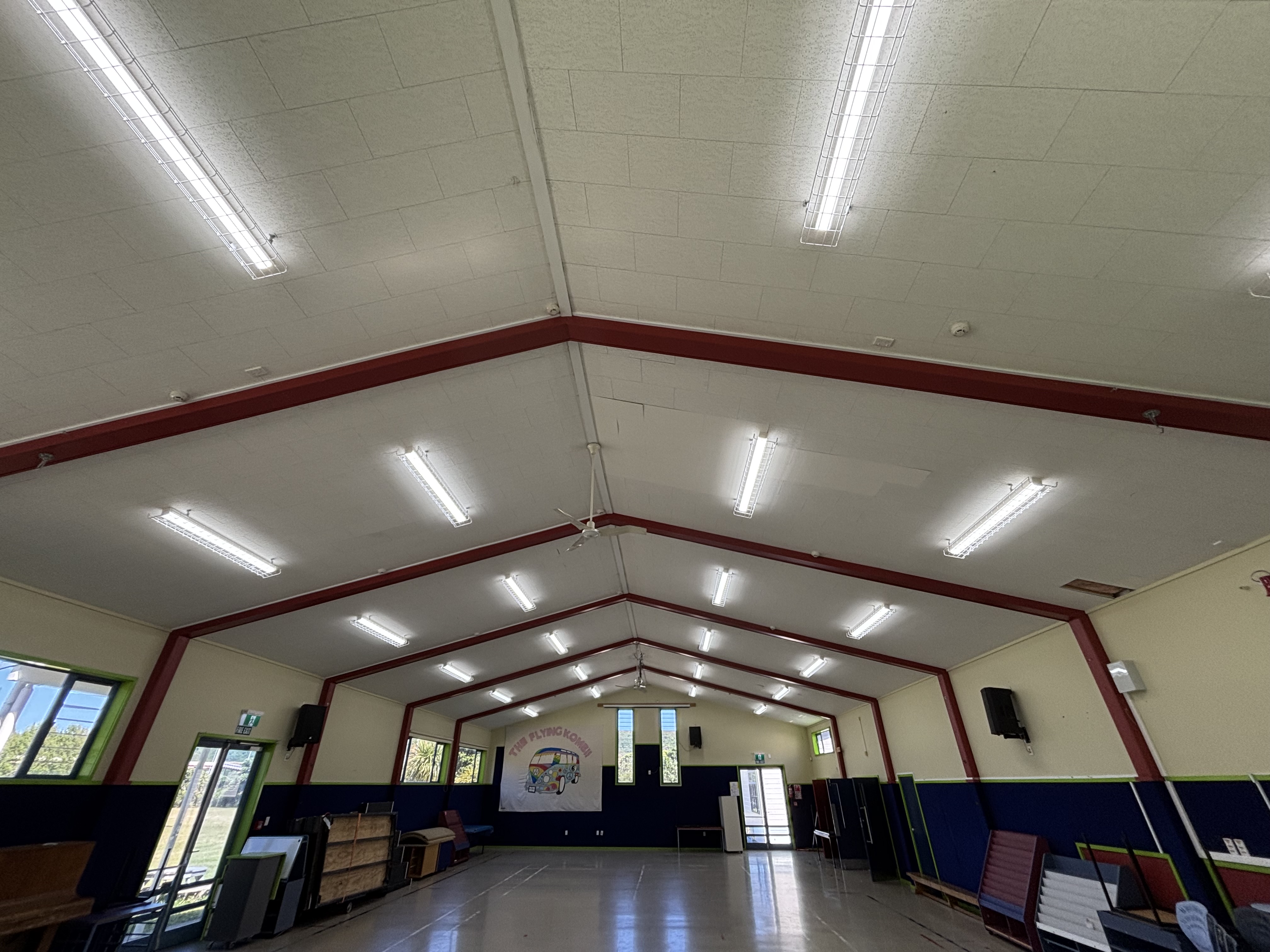 A school gym lighting upgrade