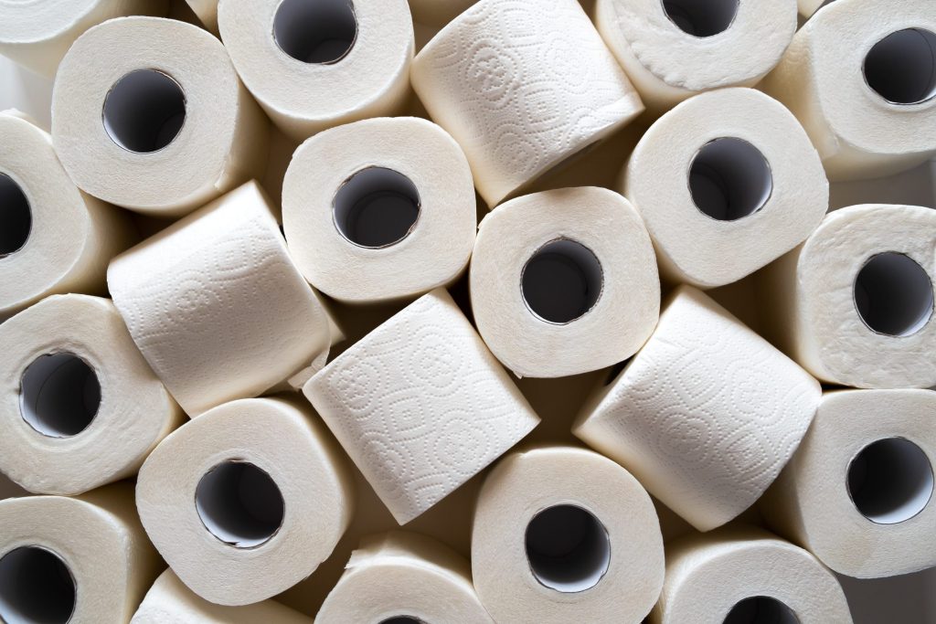 Commercial toilet paper product or restroom image