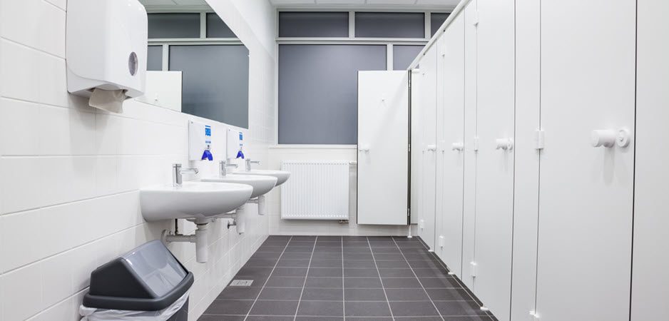 Stadium or arena cleaning operation