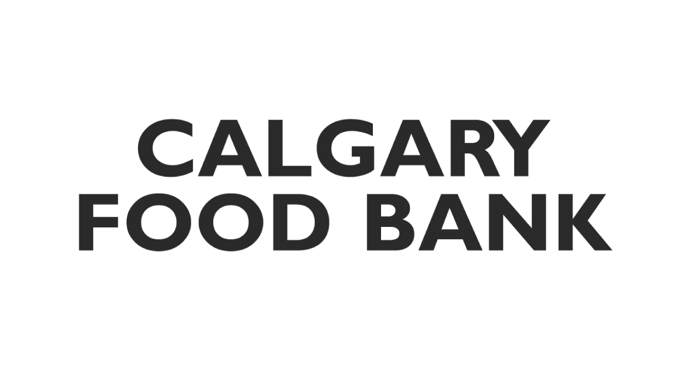 Calgary Food Bank text logo in bold uppercase letters on a transparent background.