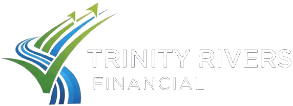 Logo of Trinity Rivers Financial with stylized green and blue arrows forming a checkmark.
