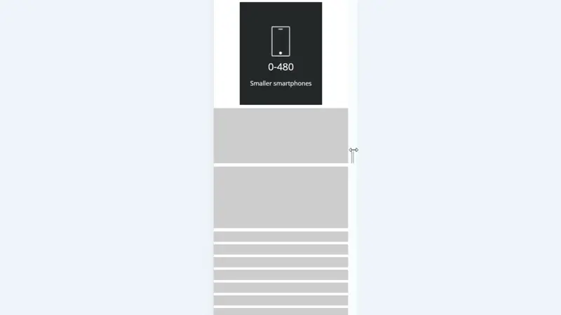 Animation showing how responsive layouts work