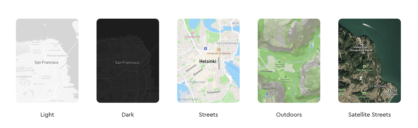 Screenshot of MapBox