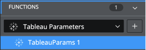 Tableau parameters