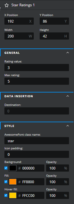 Add-ons property panel