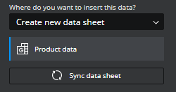 Sync data sheet