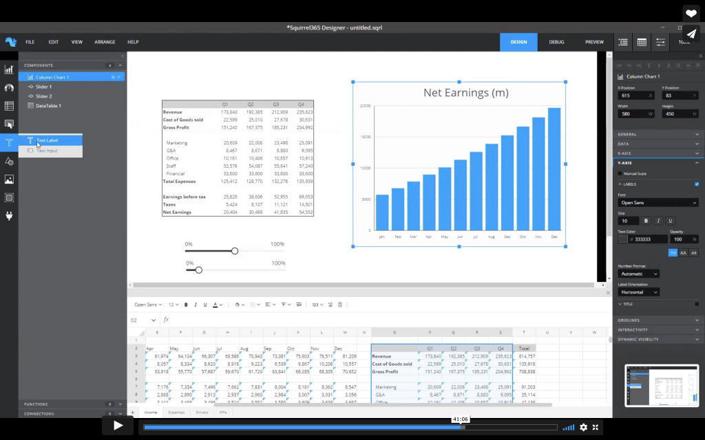 Customising components in Squirrel365