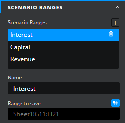 Scenario ranges in Squirrel365