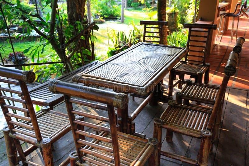 Garden Furniture Made from Bamboo Stock Photo - Image of decoration, culture: 59660268
