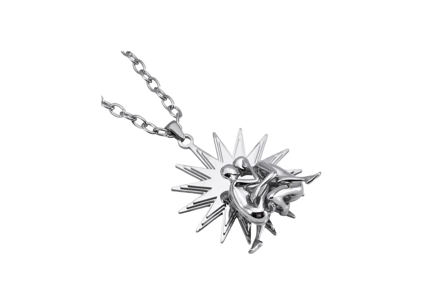 A custom  3D casted stainless steel necklaces 