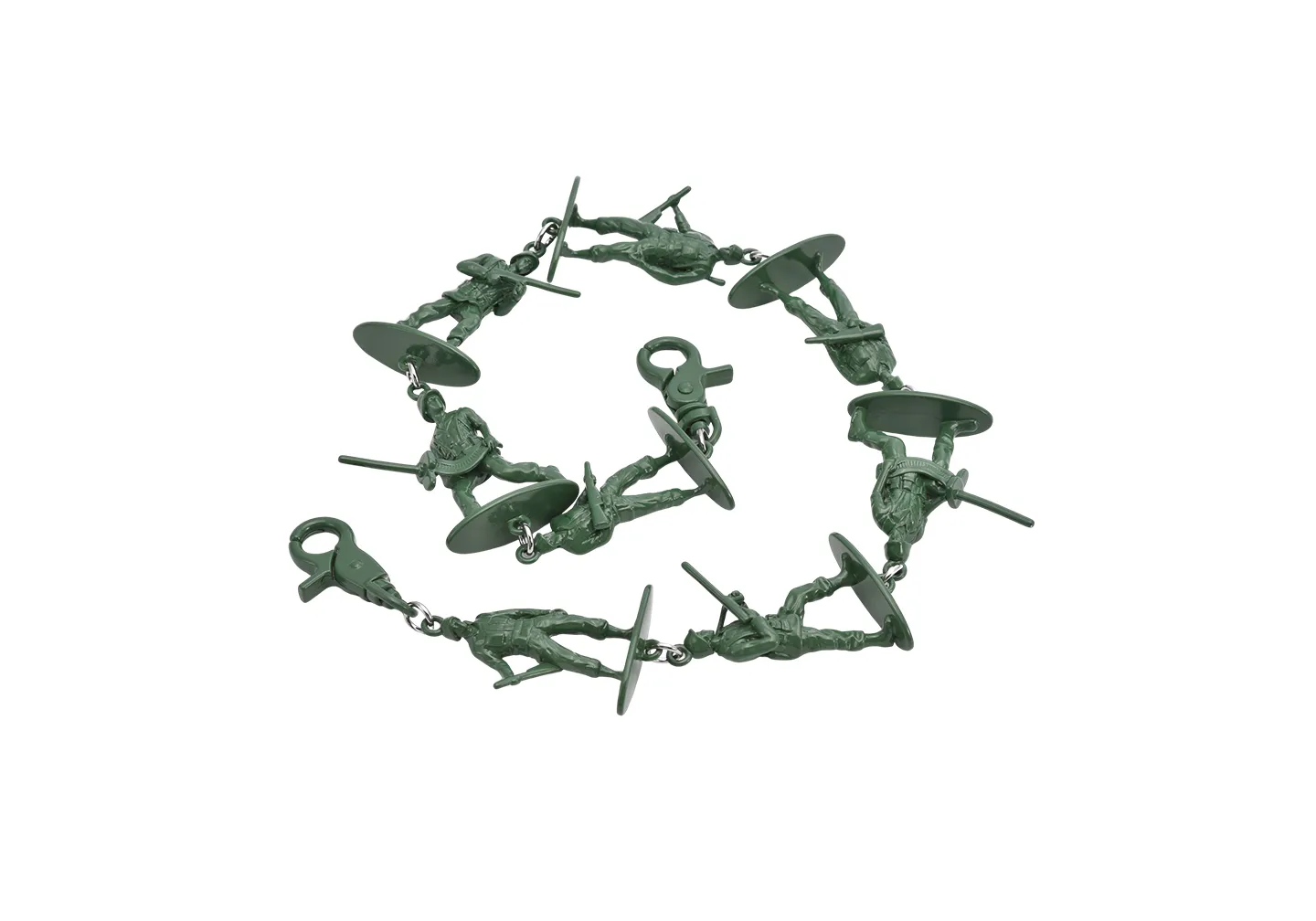 A green army solider wallet chain 