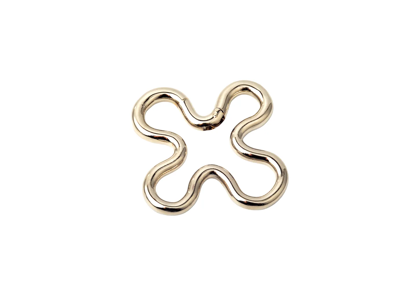 A plus one shaped carabiner 