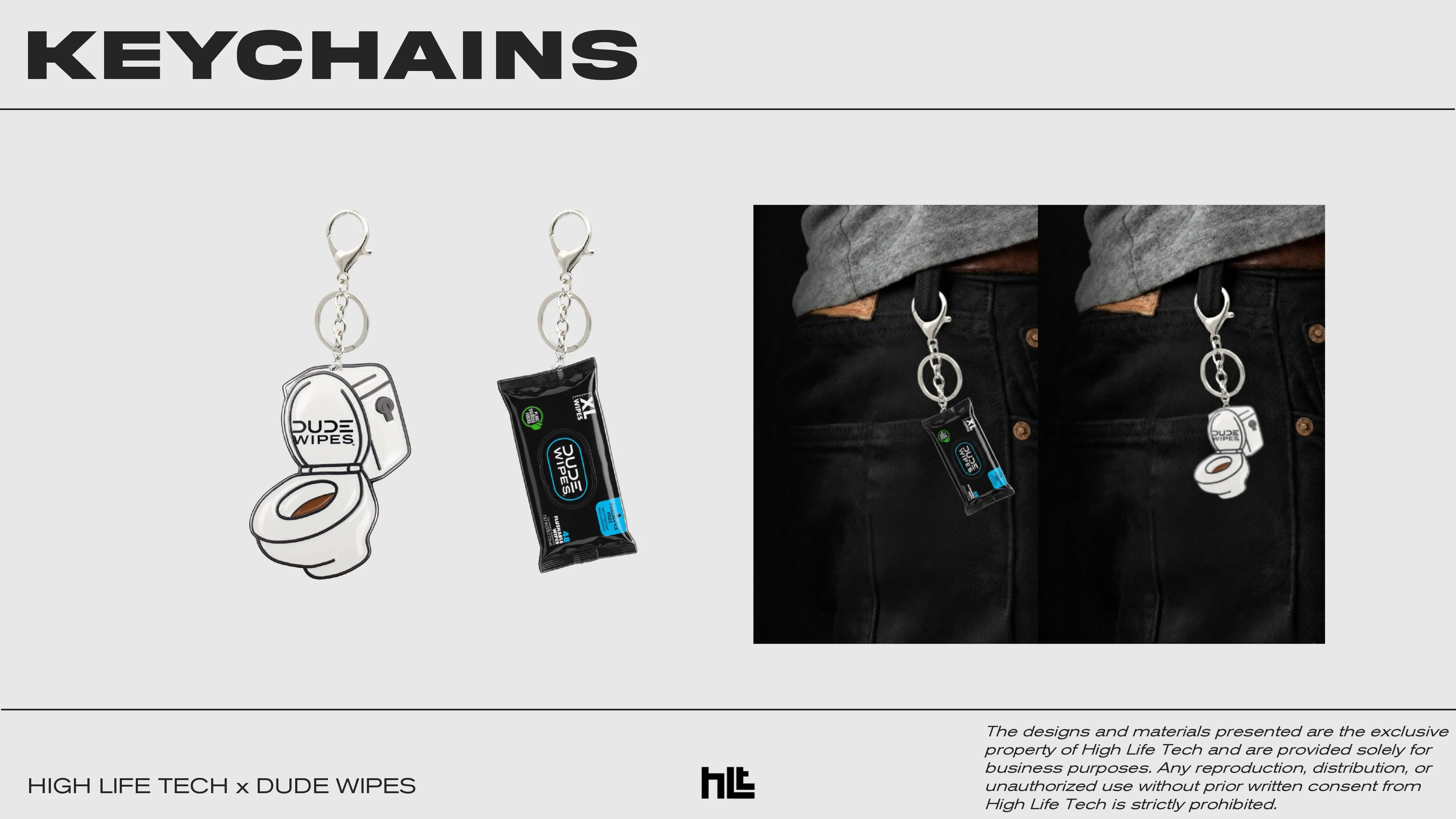 Dude Wipes keychain idea