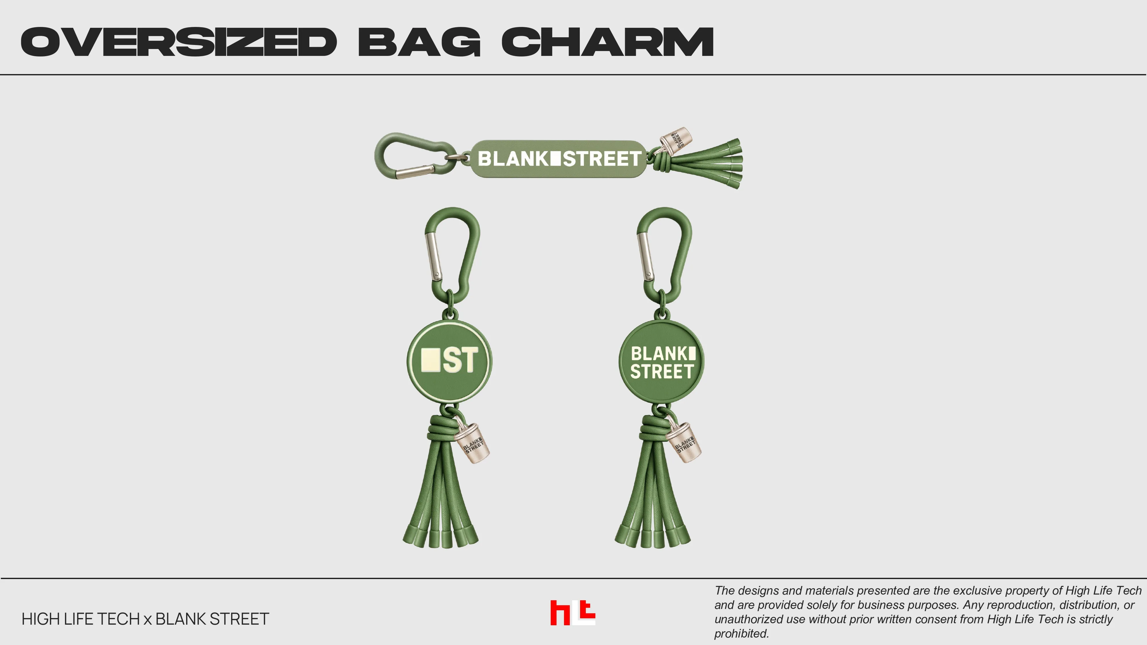 Blank Street bag charm concept
