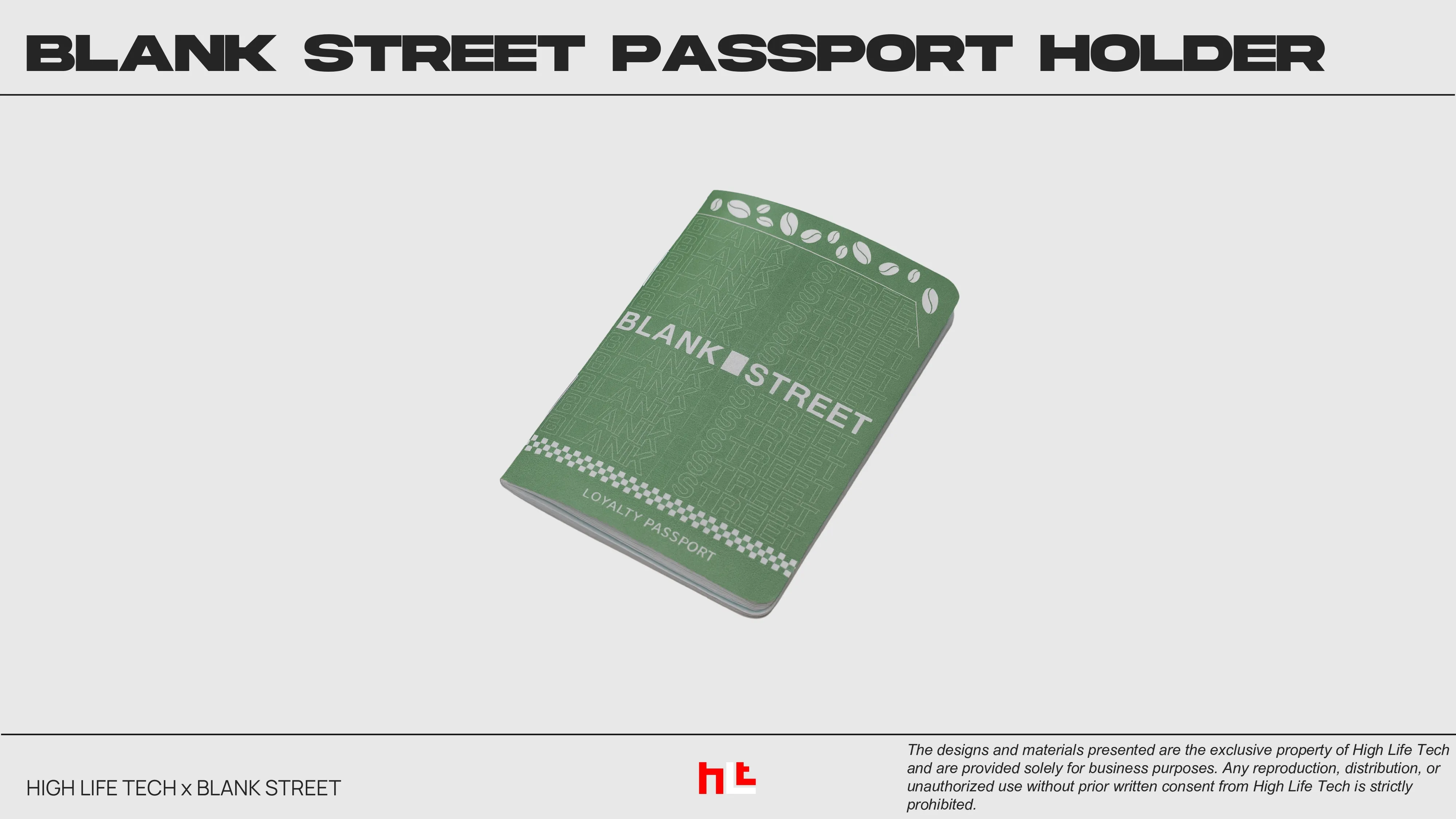 A custom leather passport holder