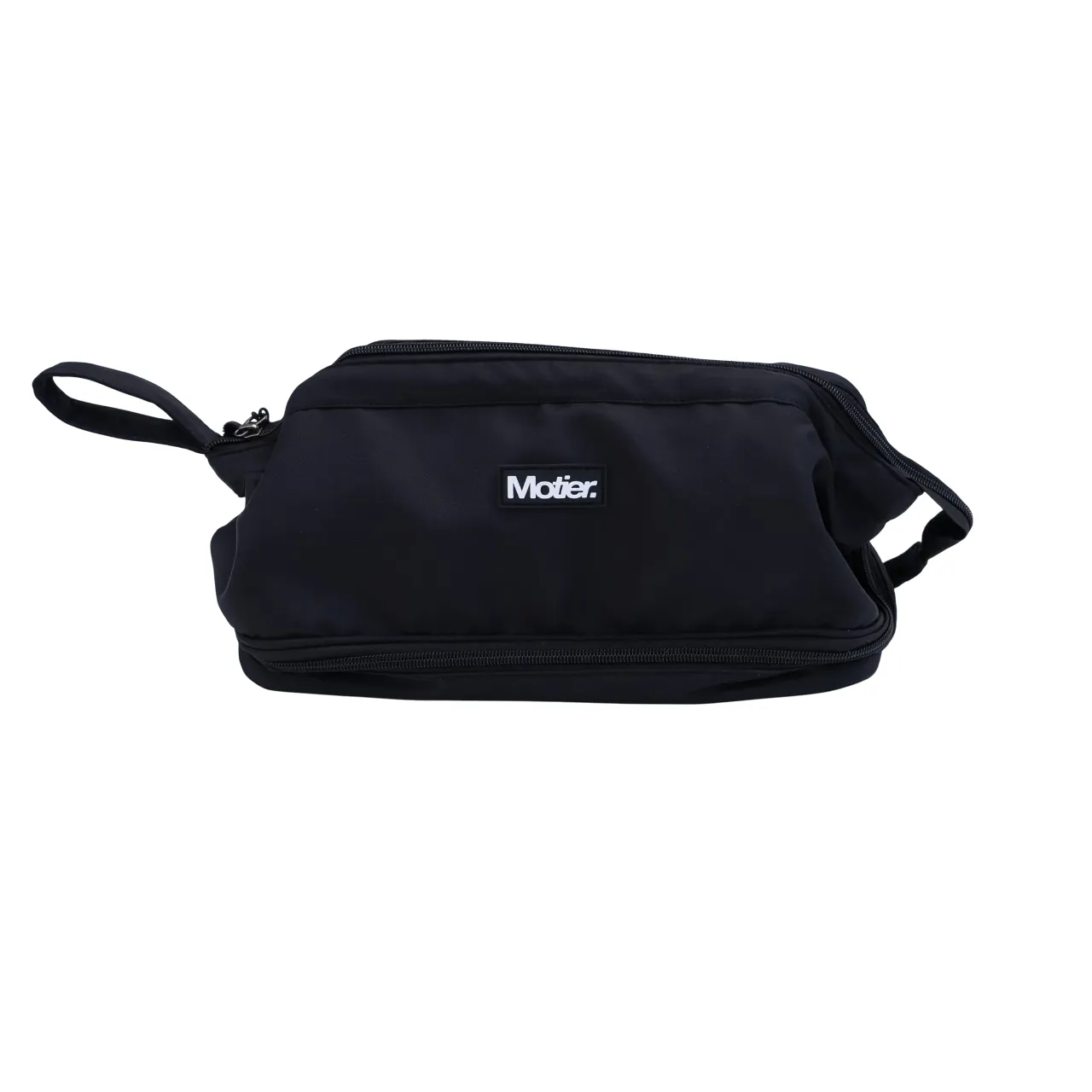 A black travel doppler kit with rubber patch