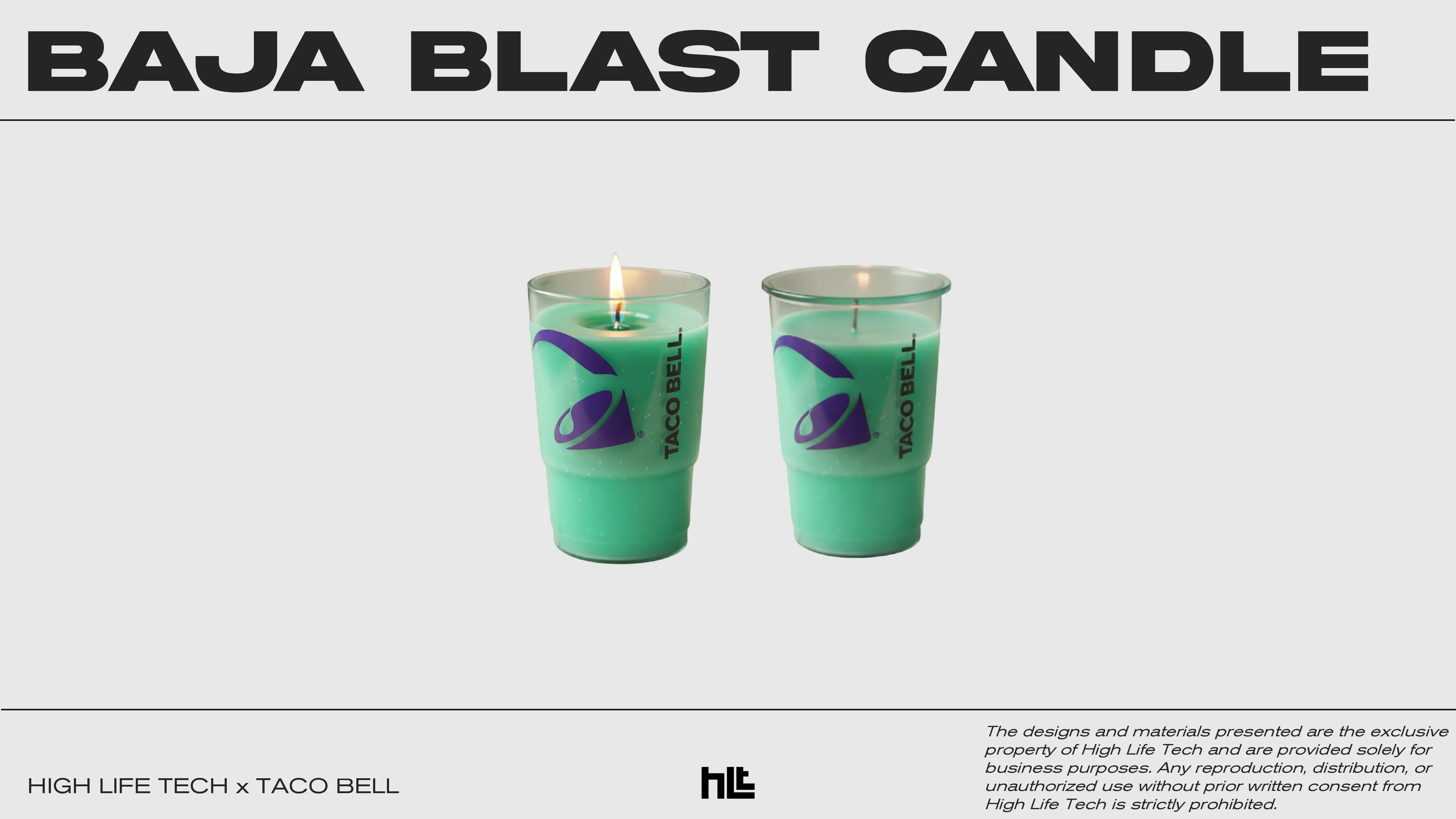 The iconic Baja Blast drink turned into a candle