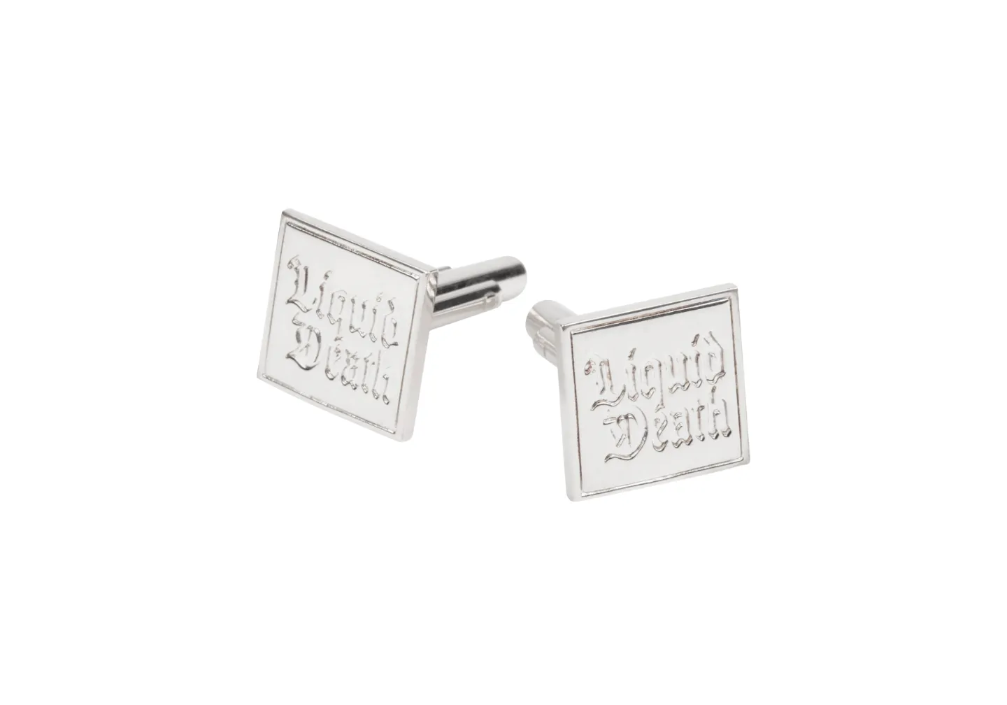 Copper 14k white gold plated suit cuff links