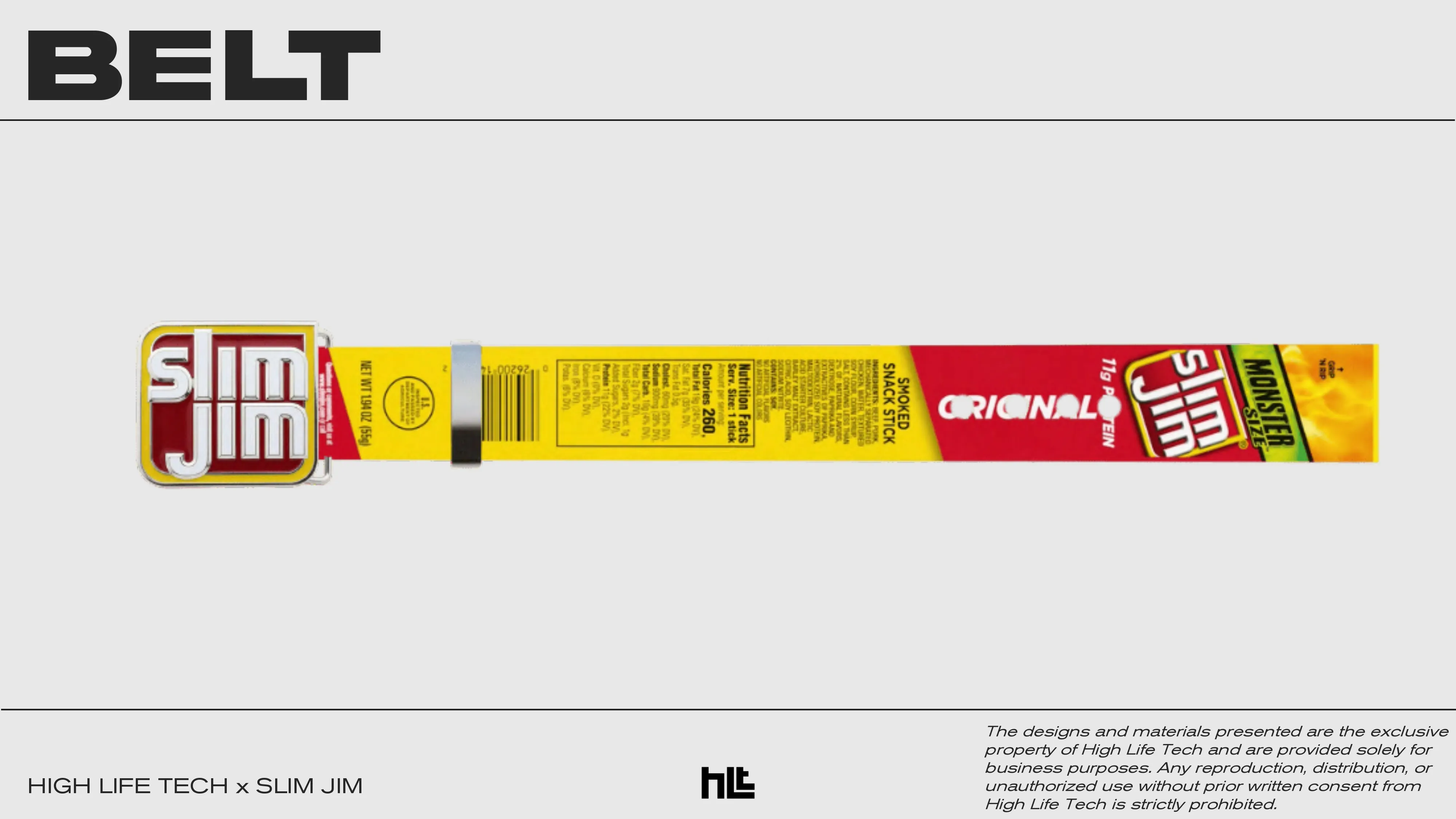 A custom Slim Jim belt concept 