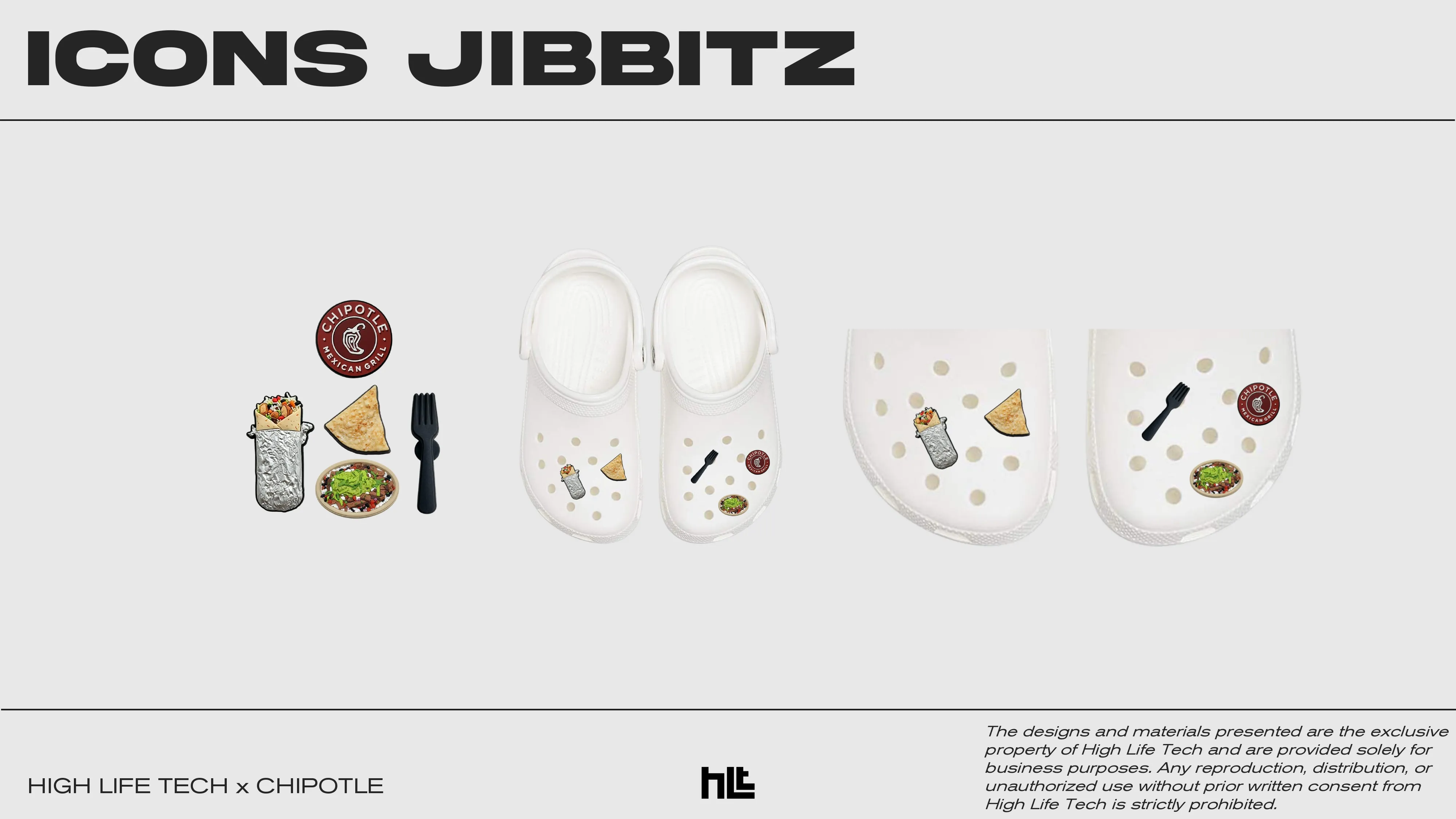 Custom chipotle icons jibbitz