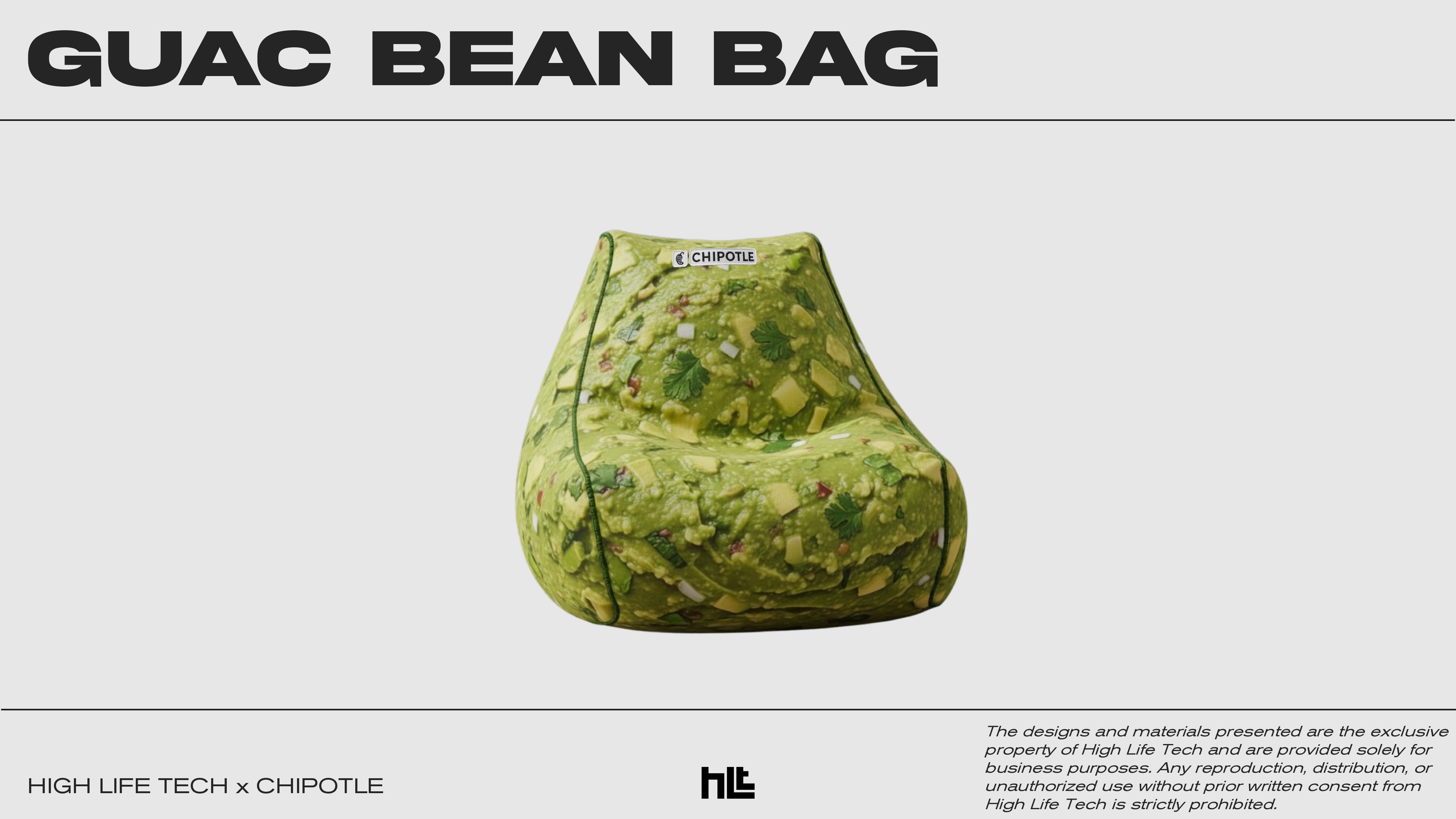 A bean bag chair that looks like a pile of guac