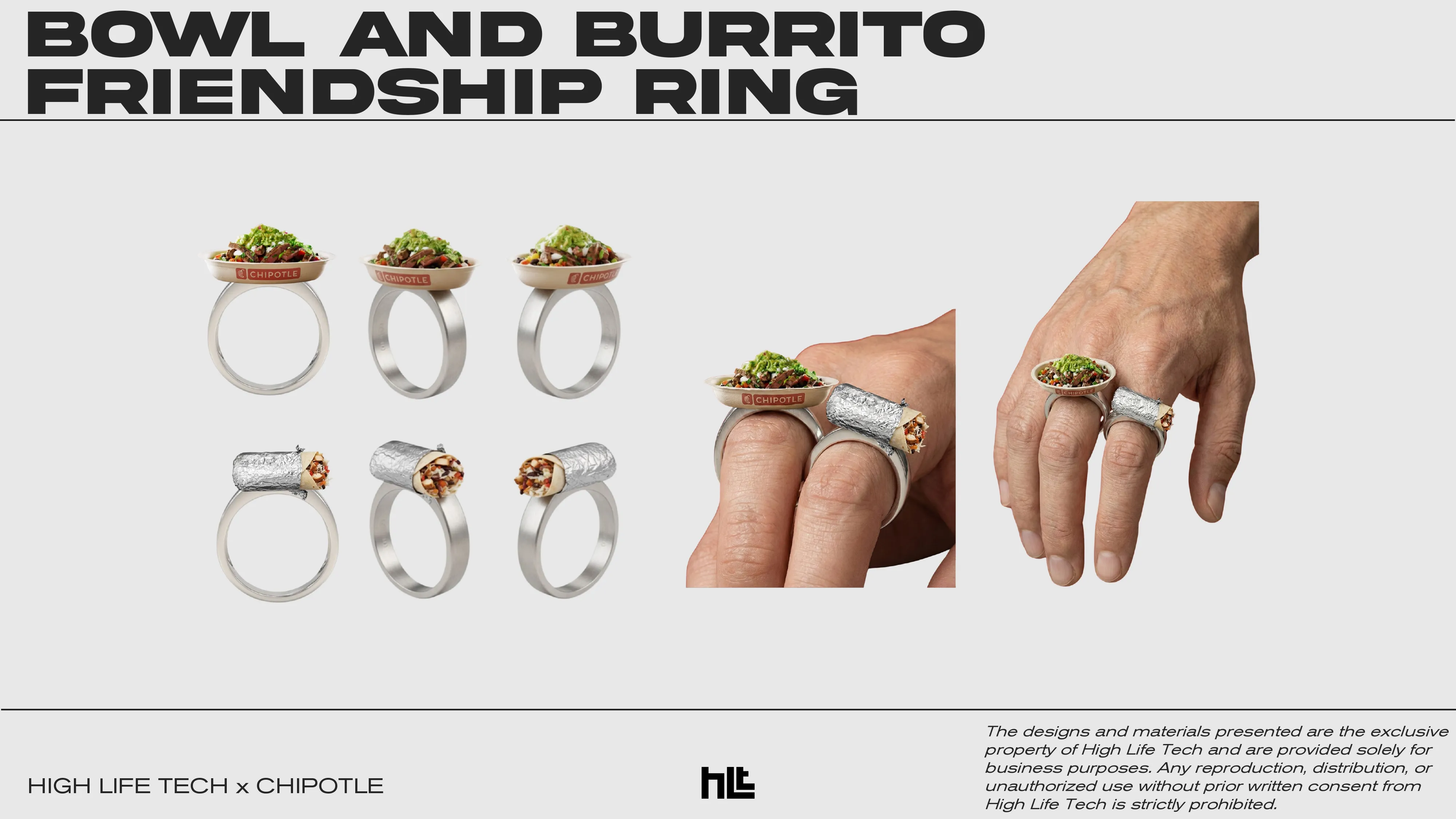 The bowl and burrito friendship ring for Chipotle