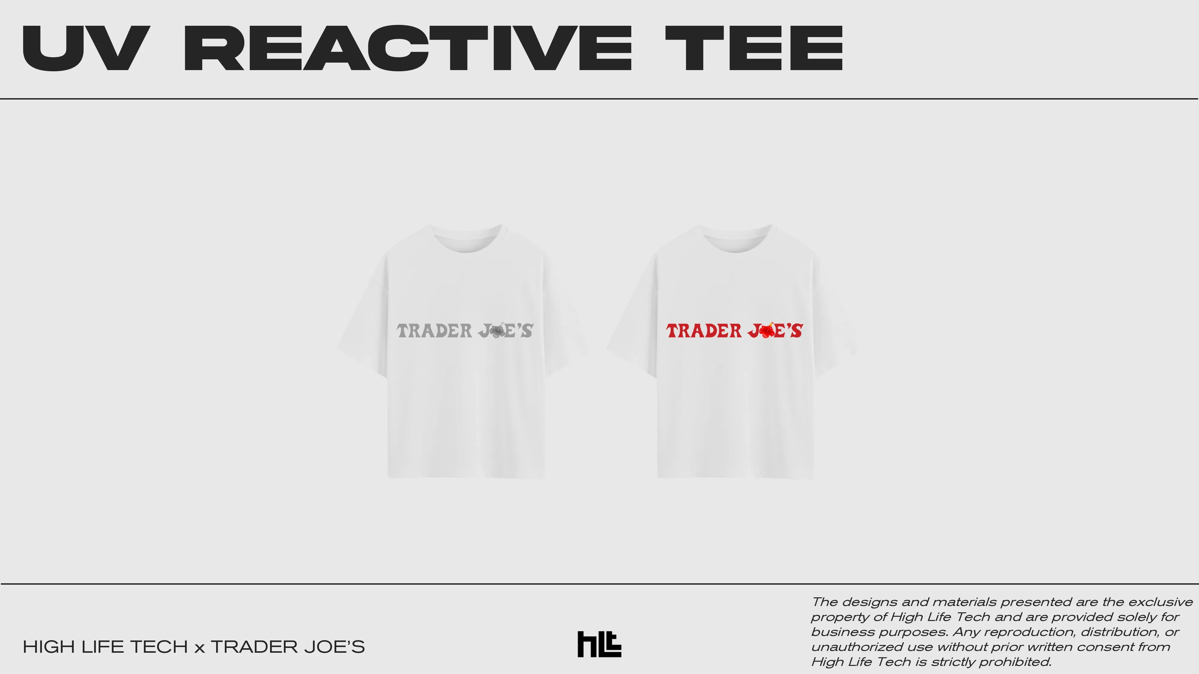 A custom UV reactive T idea for Trader Joes