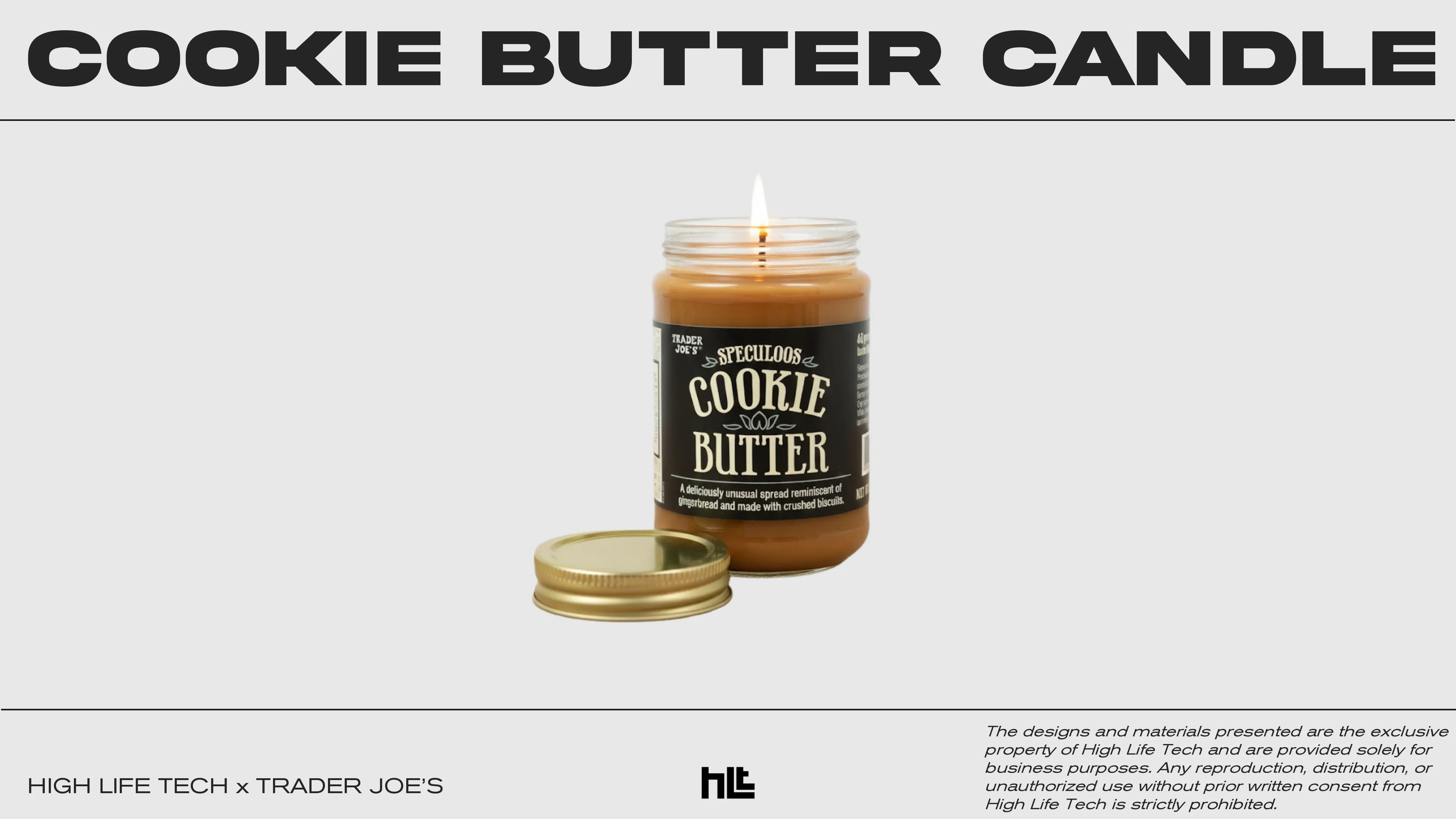 A candle that smells like trader joes cookie butter