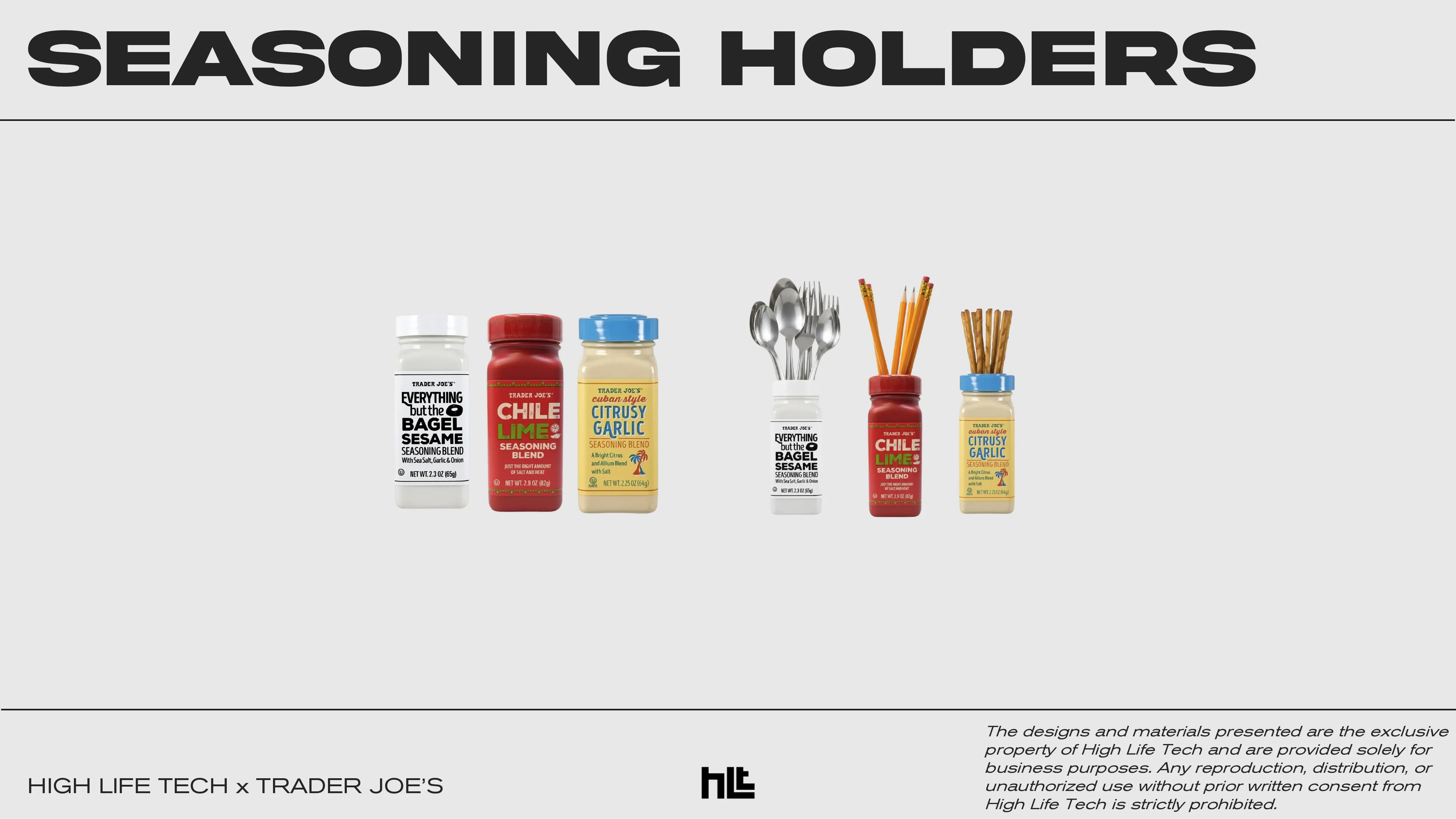 We turned their iconic seasonings into pencil holders 