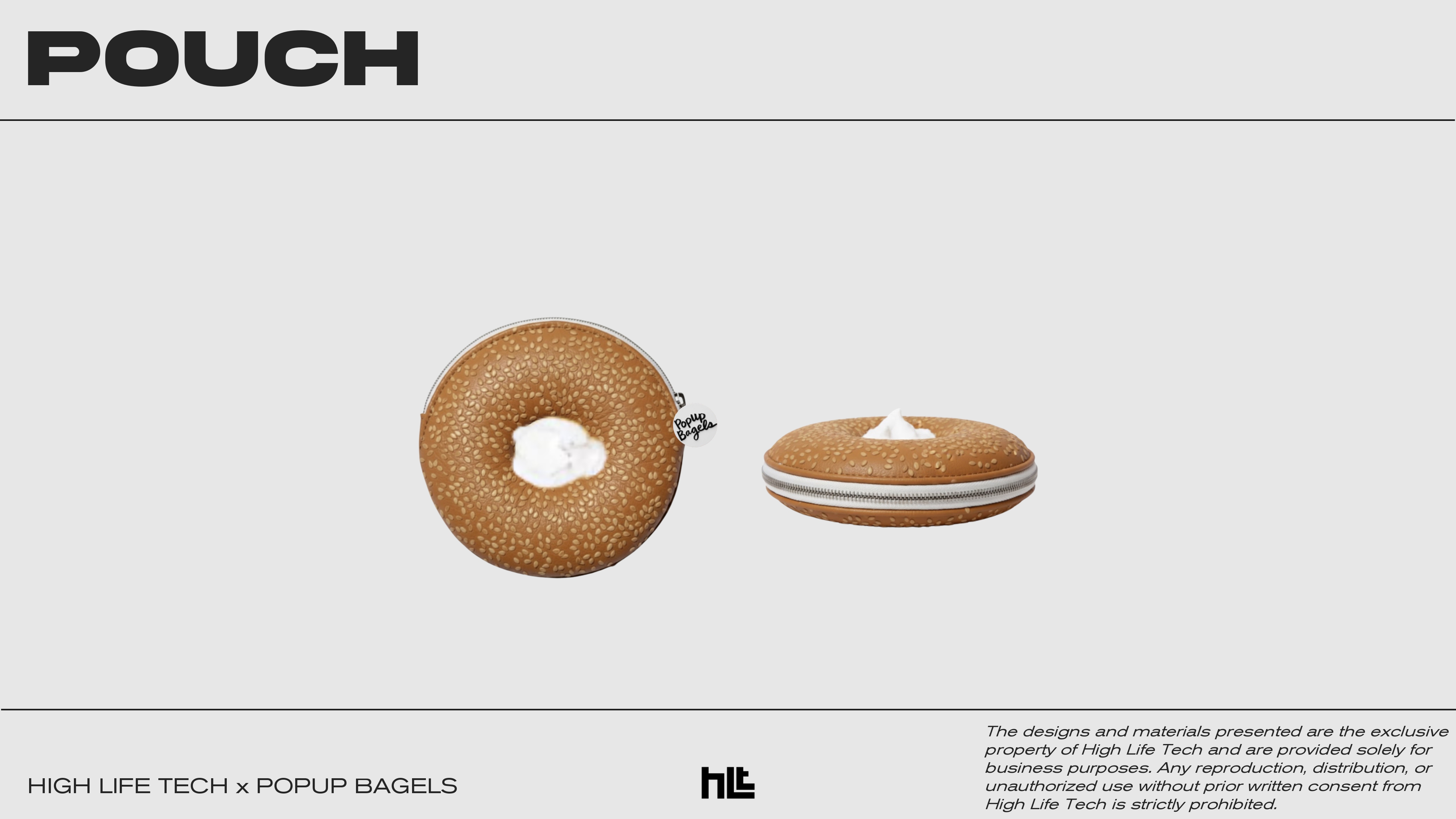A bagel coin pouch concept