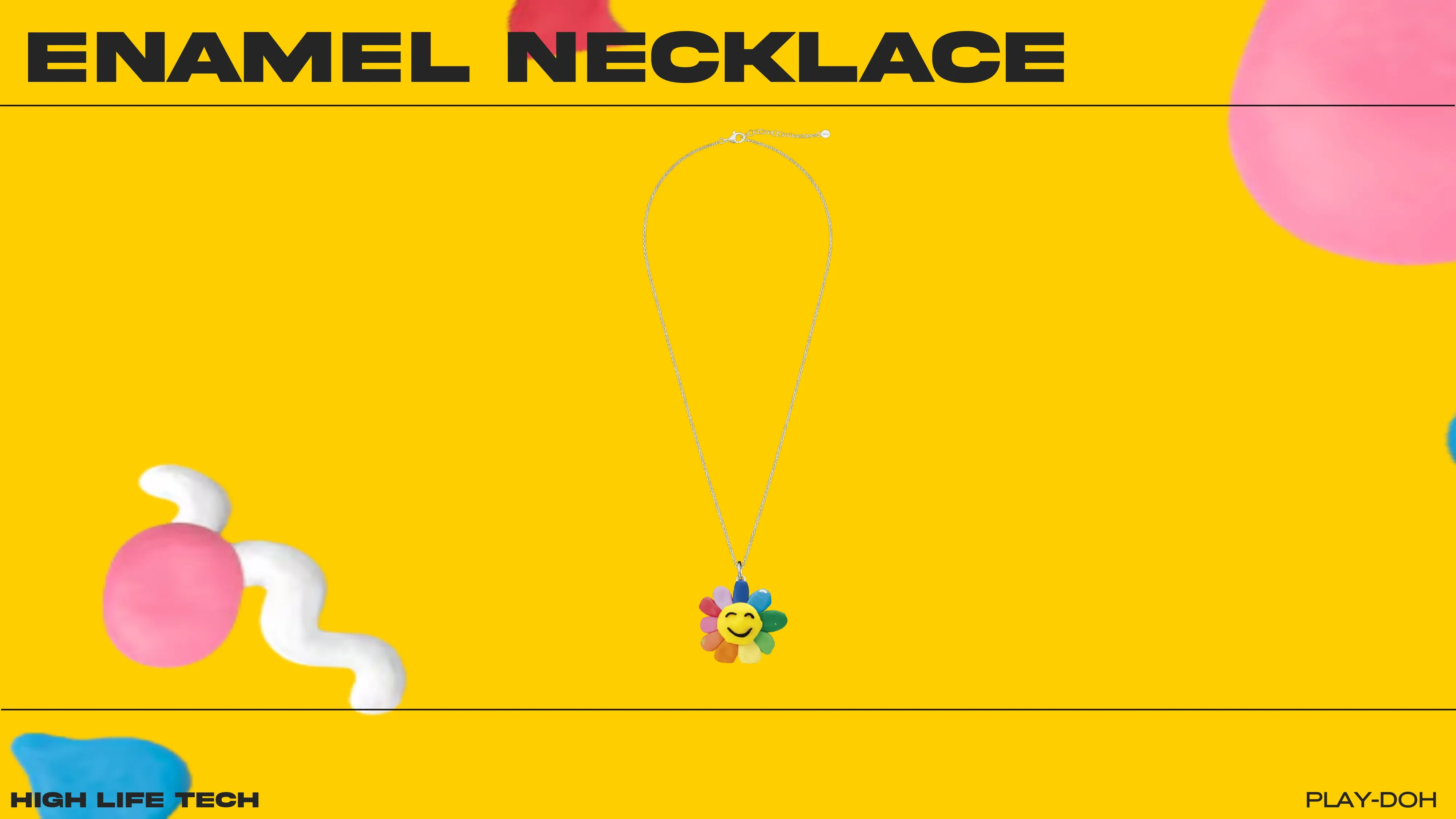 Custom enamel necklace