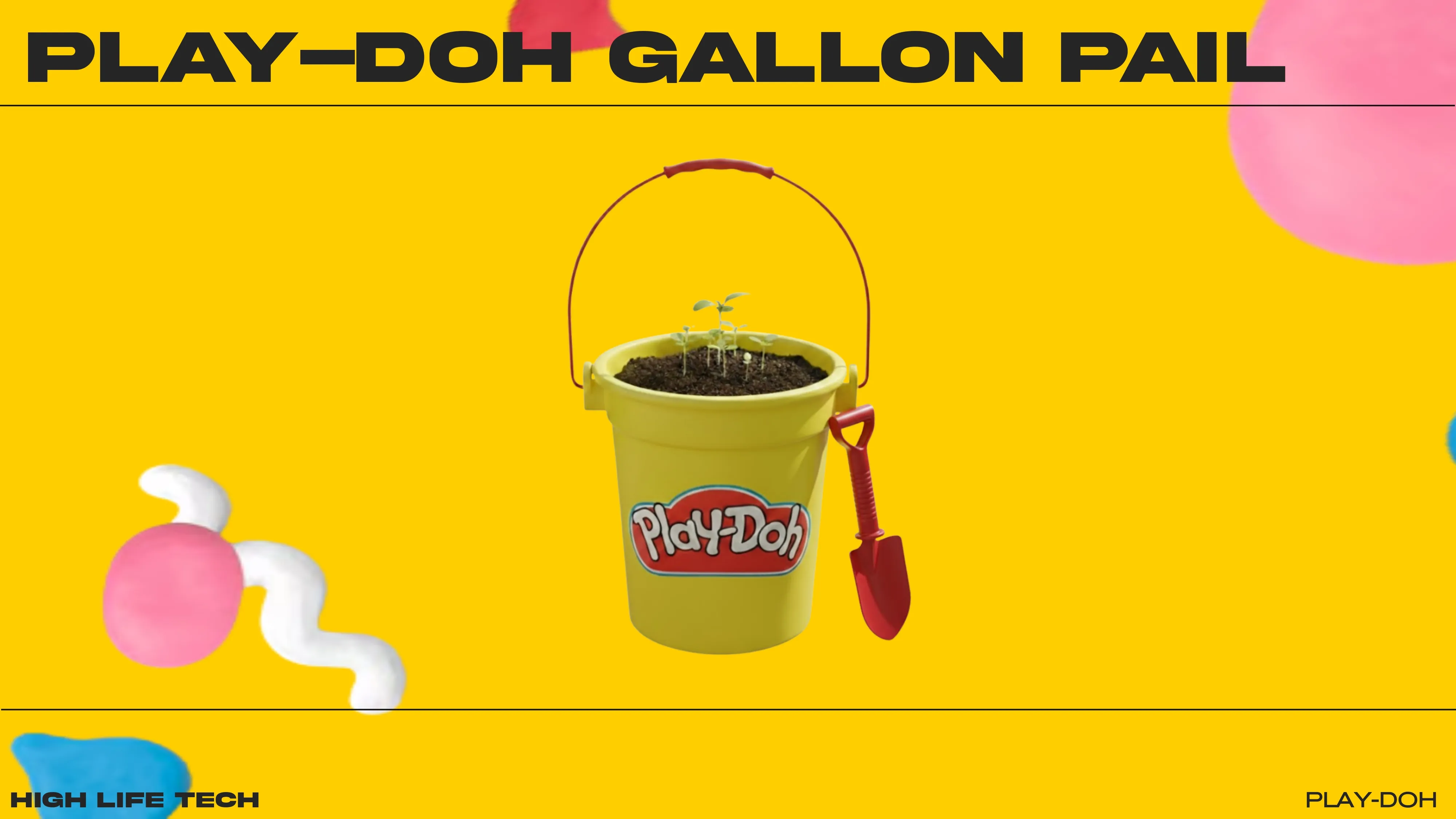 A custom branded gallon pail