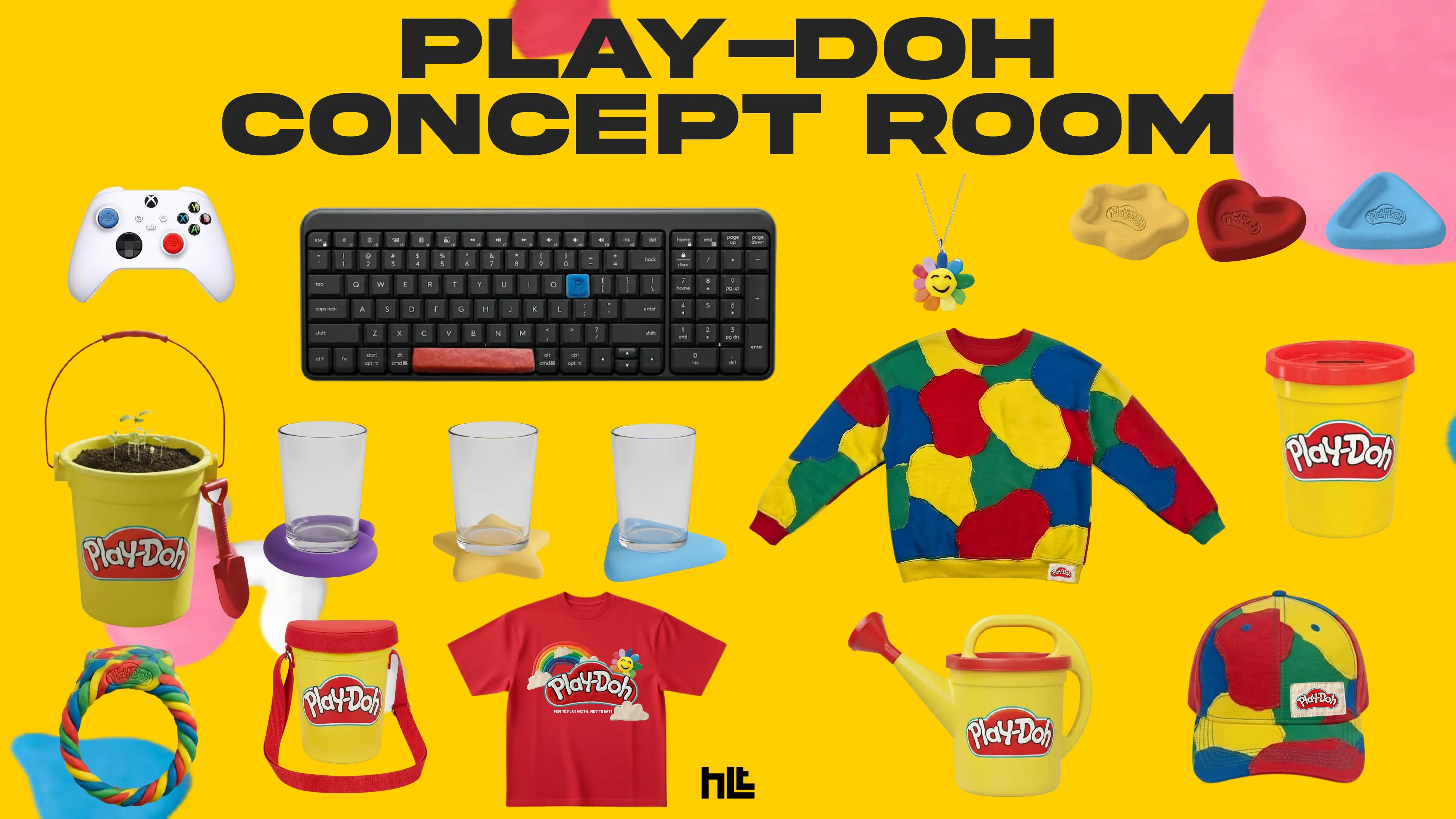 Merch concepts we made for Play-Doh