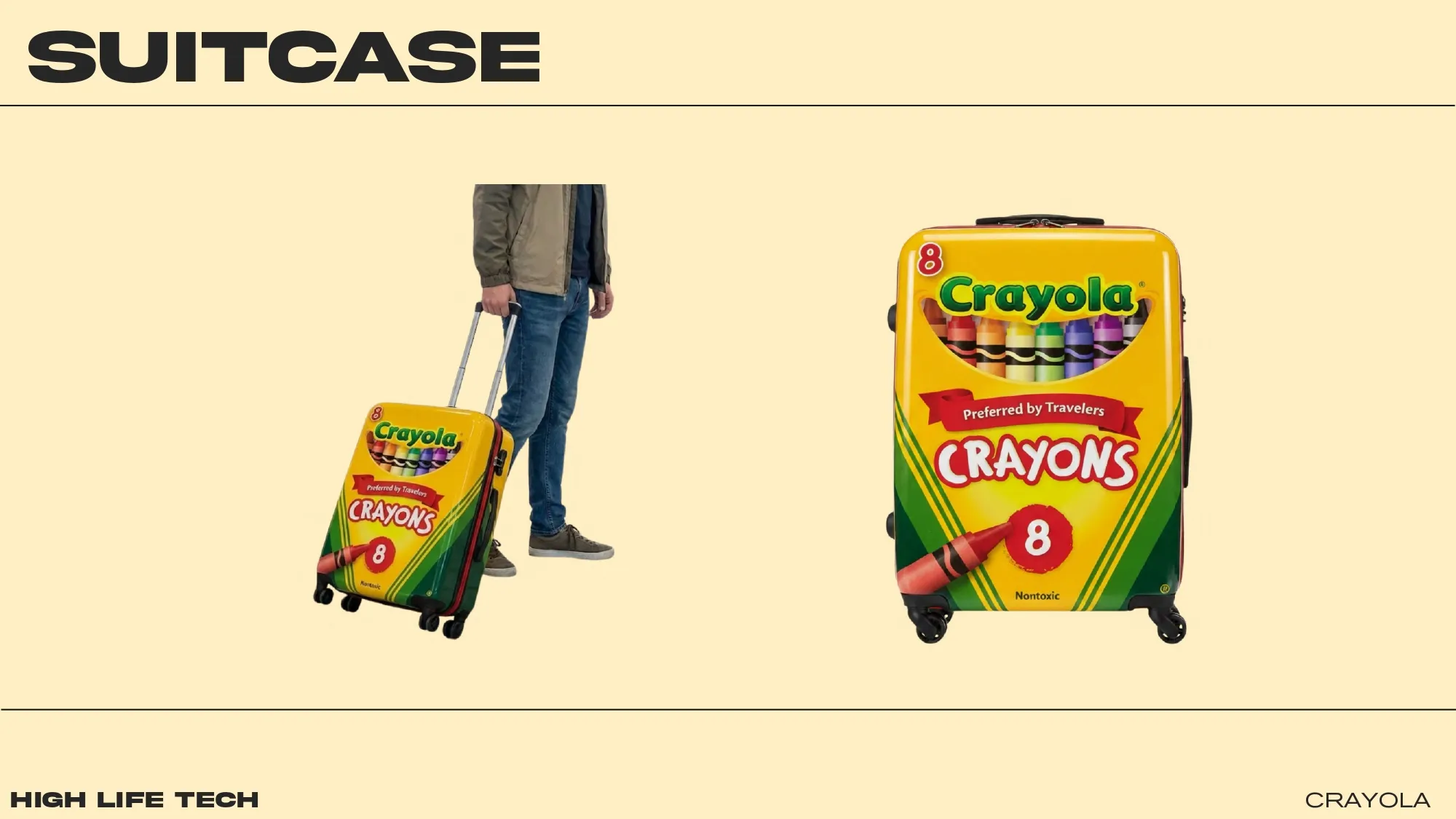 Crayola box suitcase concept