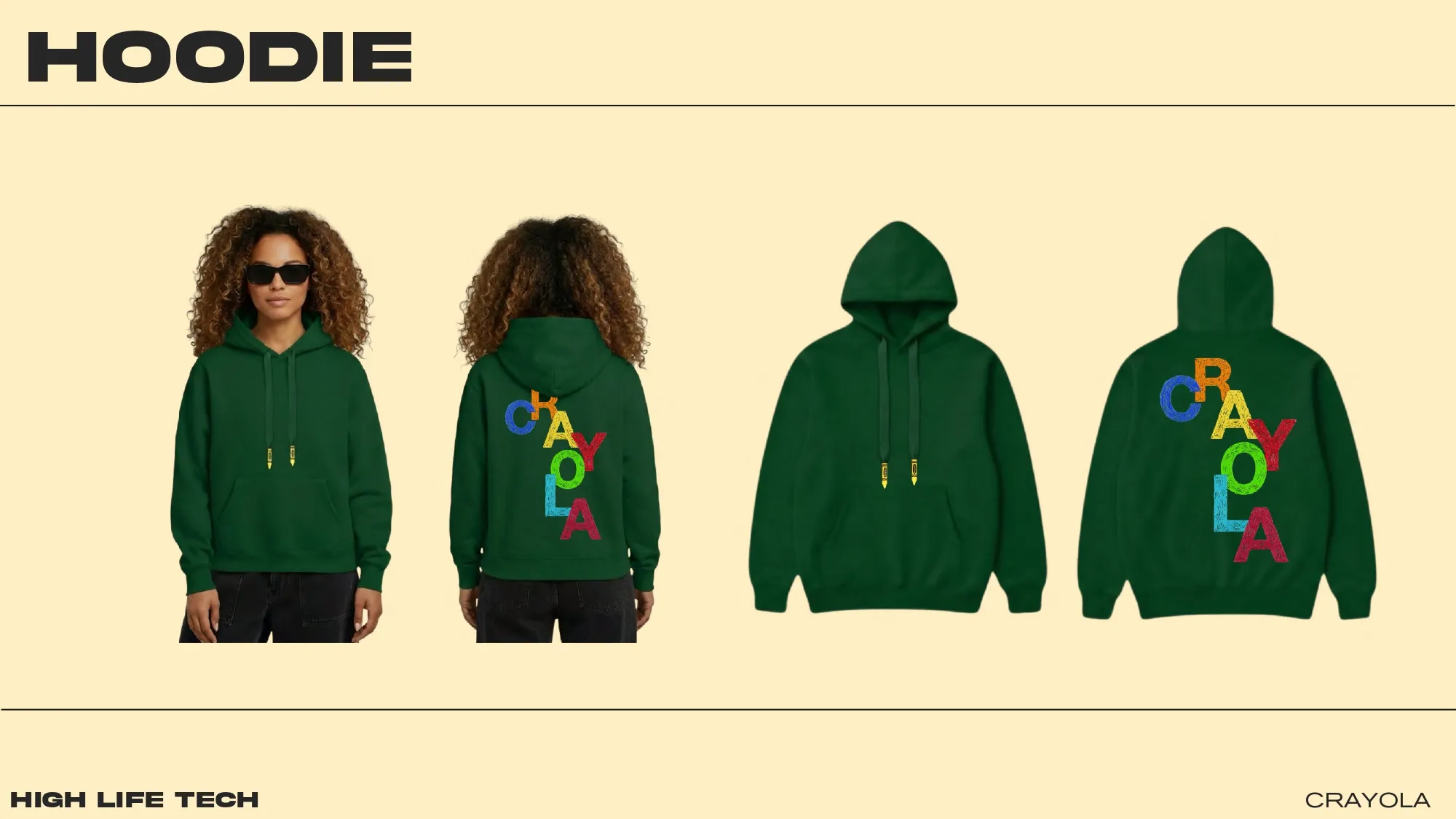 Crayola scribble hoodie