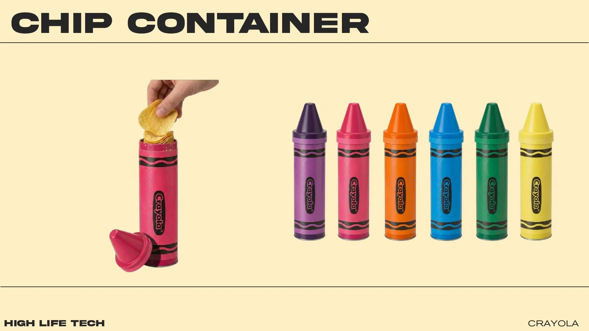Crayola Pringles chips container
