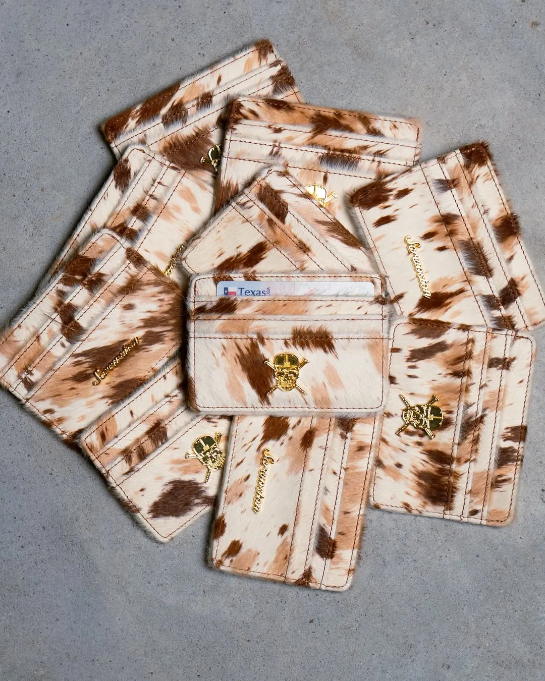 Half Evil crocodile leather cardholders