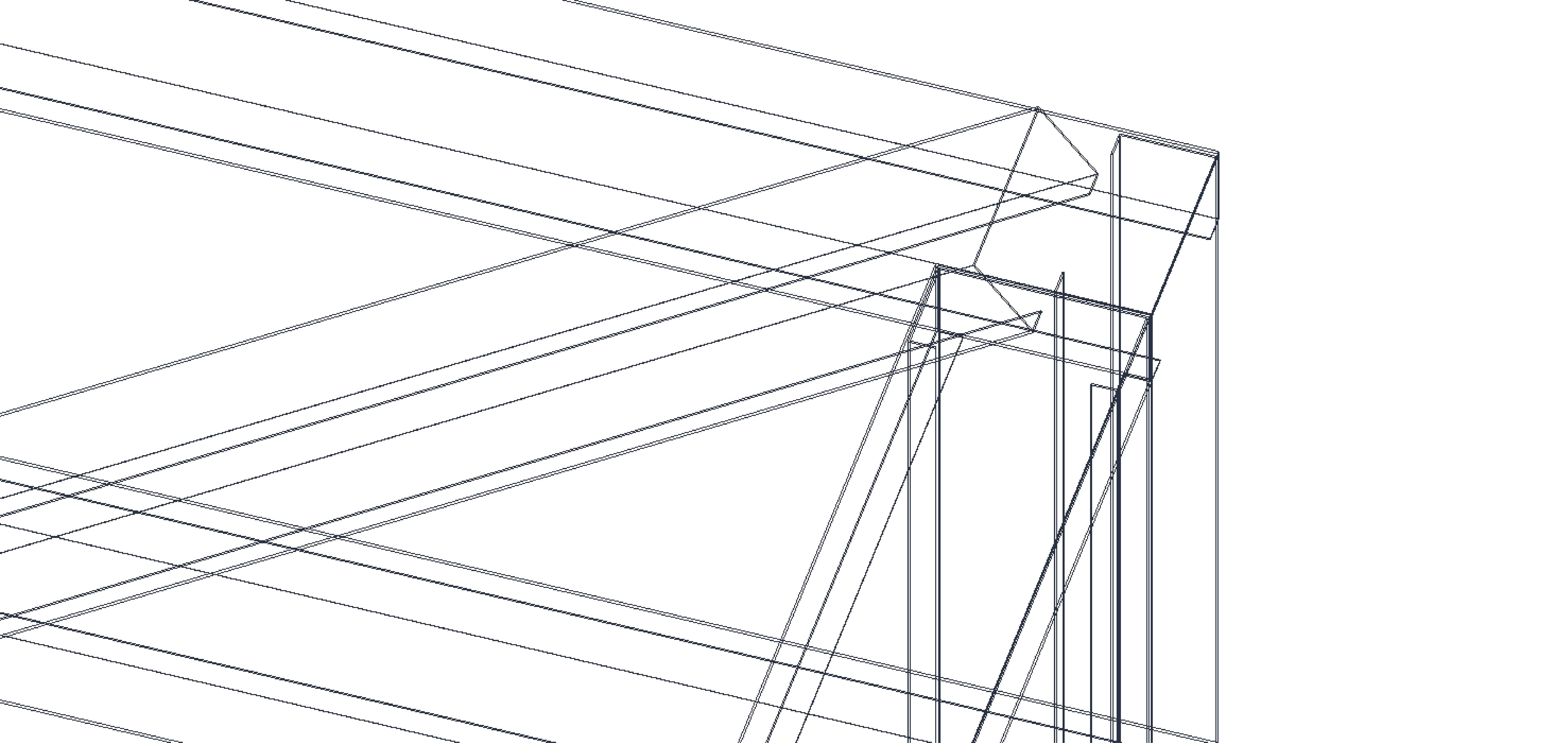 Line illustration of steel structure