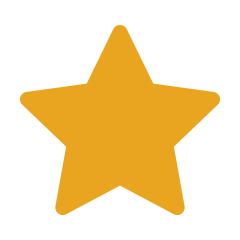 A yellow star on a black background.