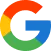 Google logo with multicolored G in blue, red, yellow, and green.