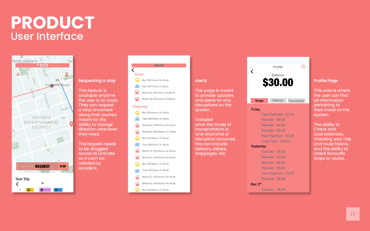 Product User Interface