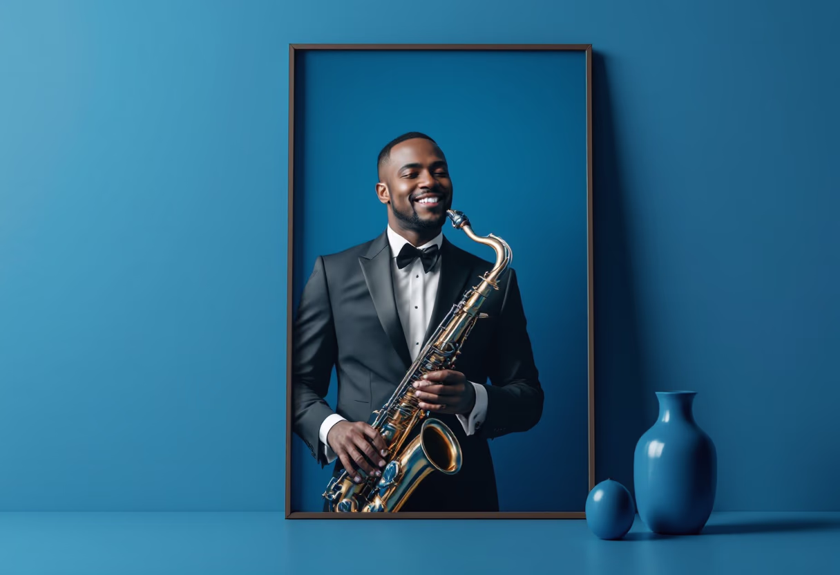 image of concert poster for a jazz musician