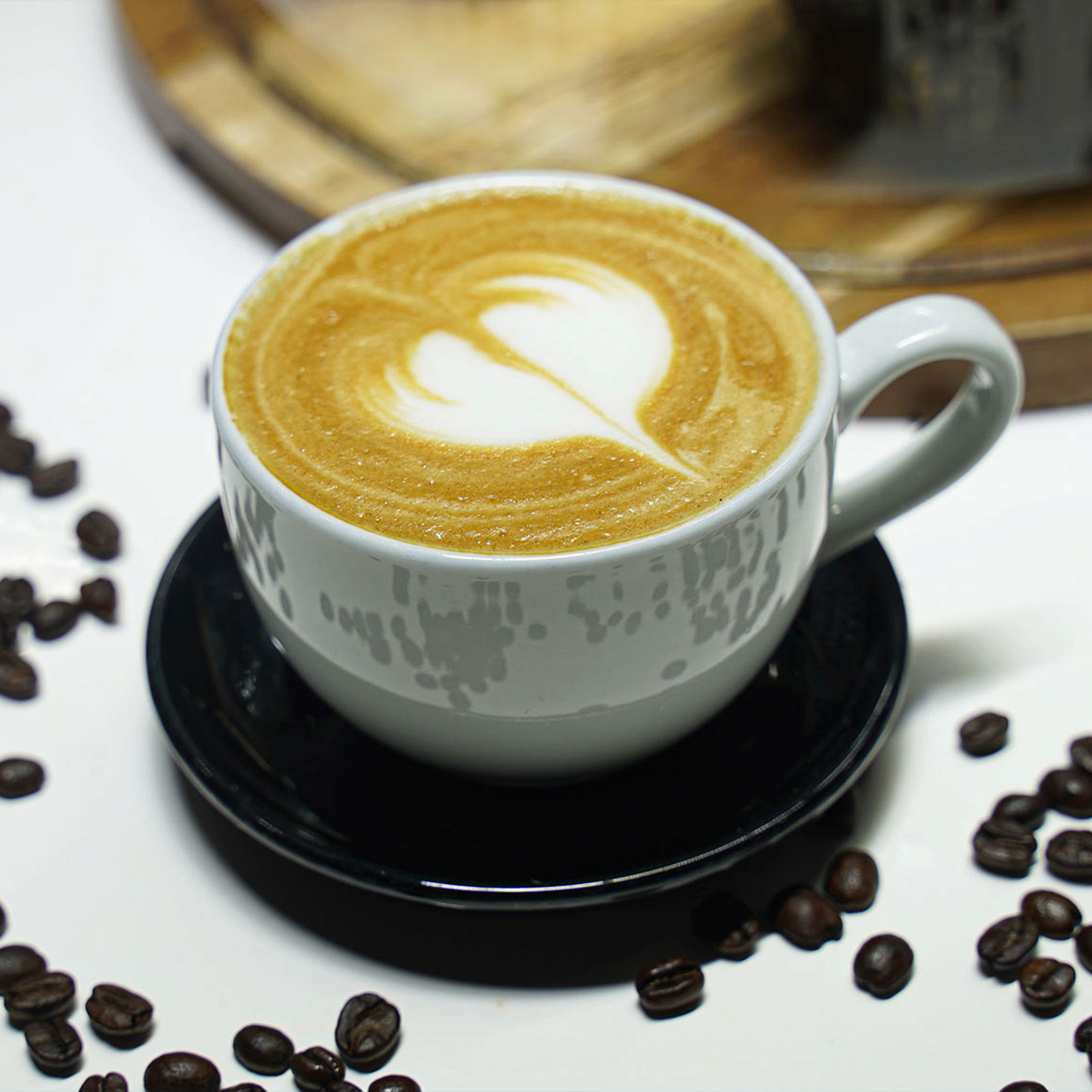 Latte   Espresso Steamed milk foam