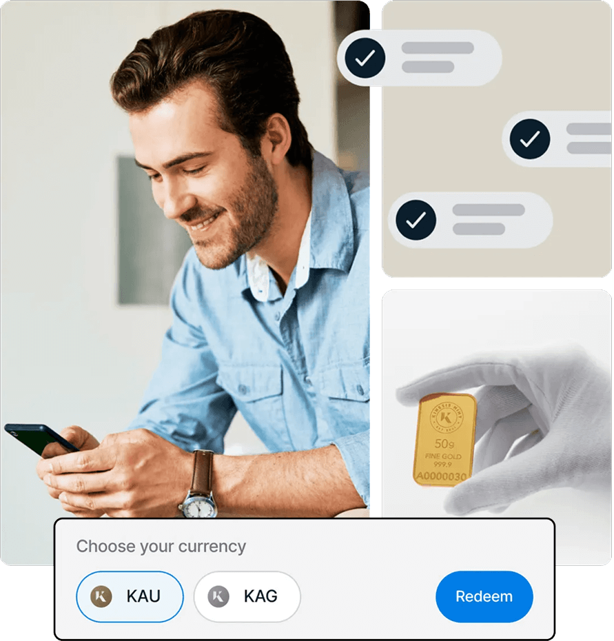 Gold and Silver on demand delivery