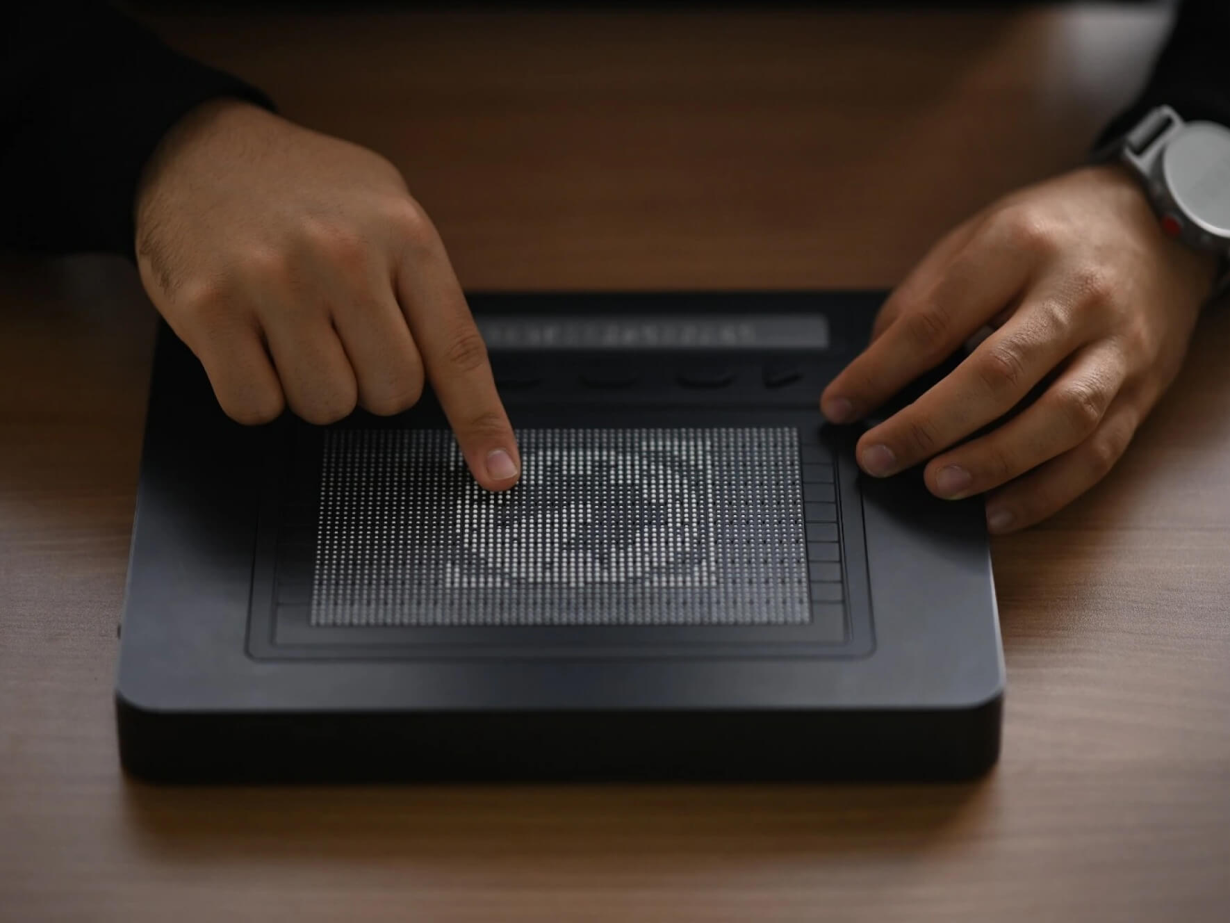 Dot Pad graphics display for the visually impaired.