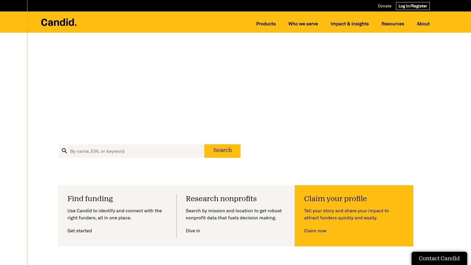 Candid (Foundation Directory / Find nonprofit funding)