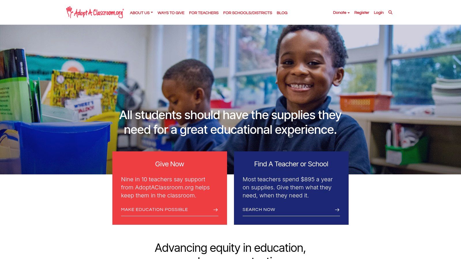 AdoptAClassroom.org (Inclusive Classroom Fund + Spotlight Funds)