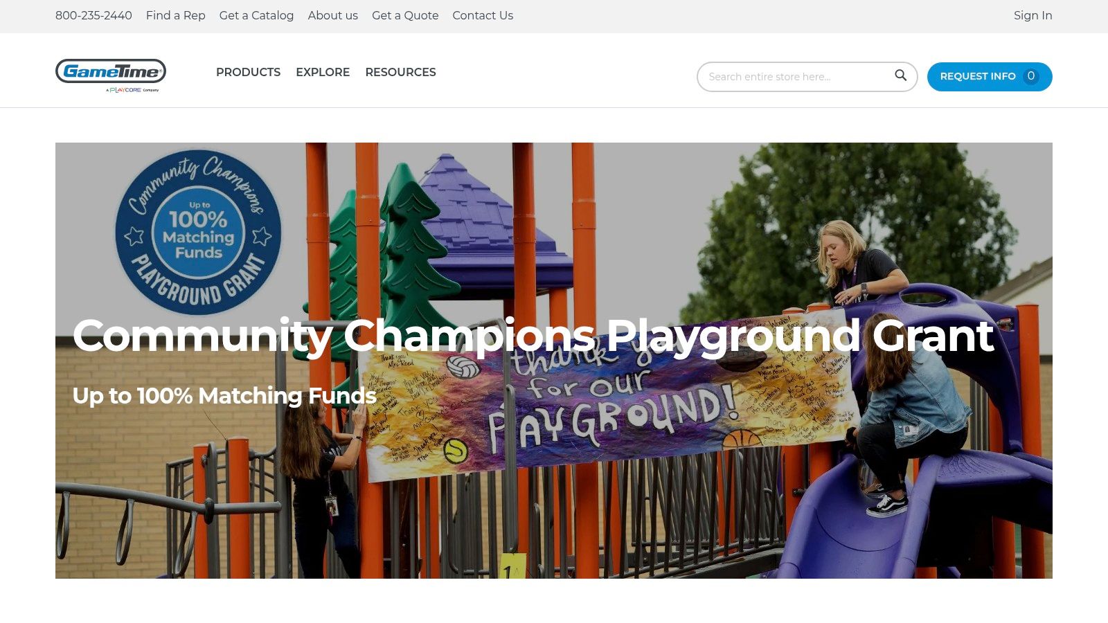 GameTime Playground Grants